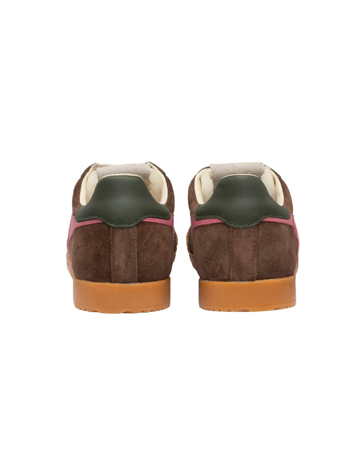 Gola Elan Classic Suede Sneaker dark brown pink 