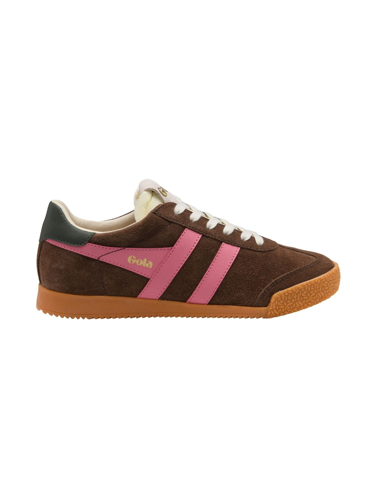 Gola Elan Classic Suede Sneaker dark brown pink 
