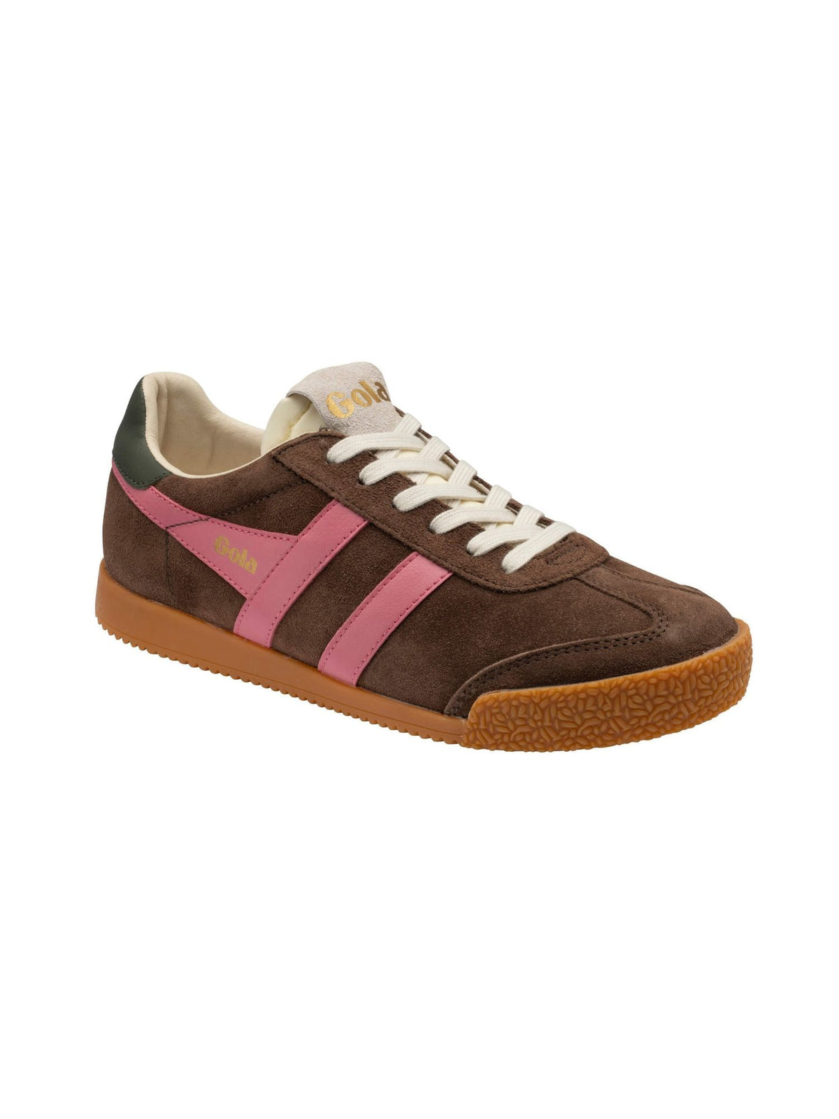 Gola Elan Classic Suede Sneaker dark brown pink 