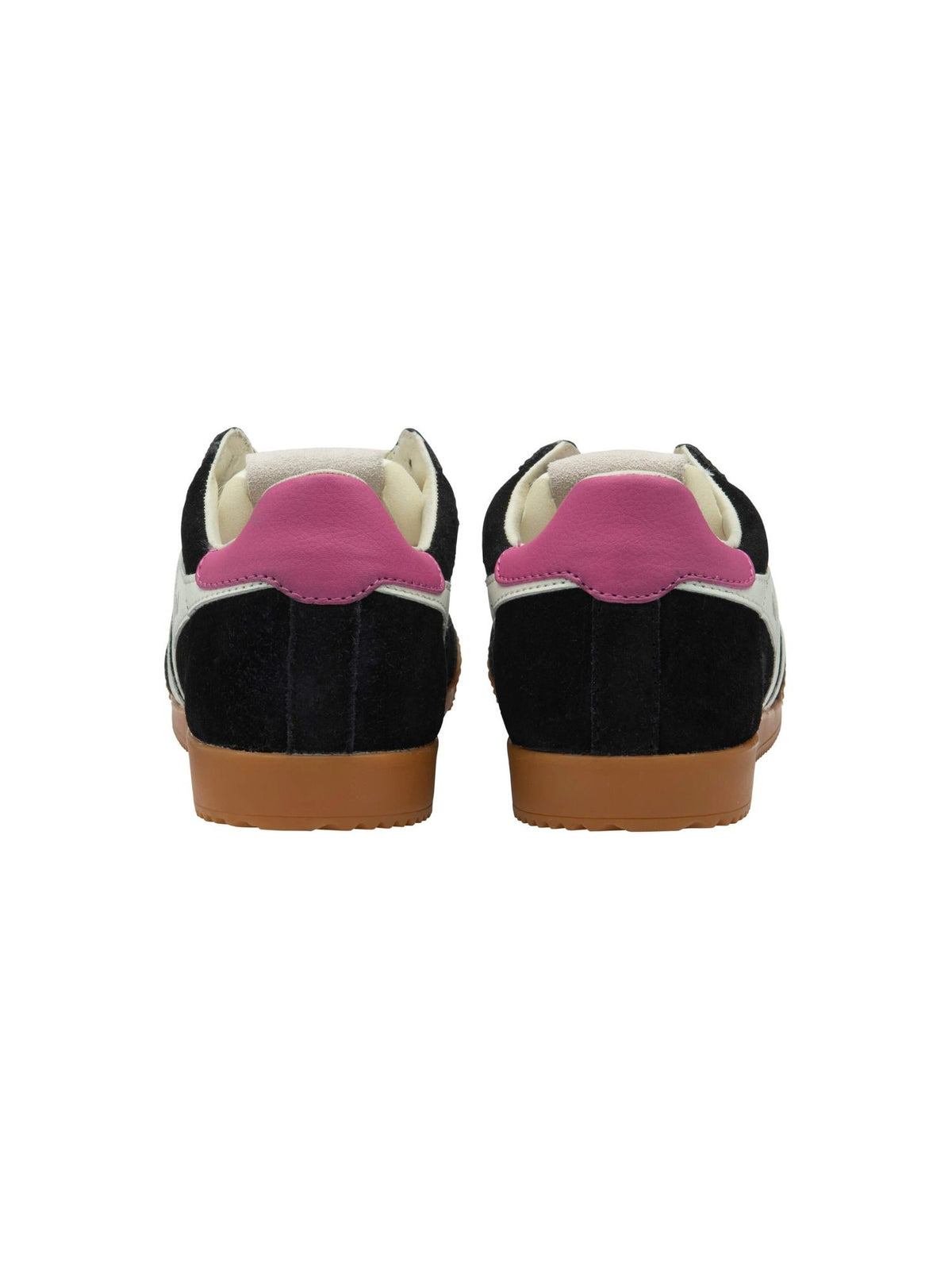Gola Elan Classic Suede Sneaker black white fuchsia 
