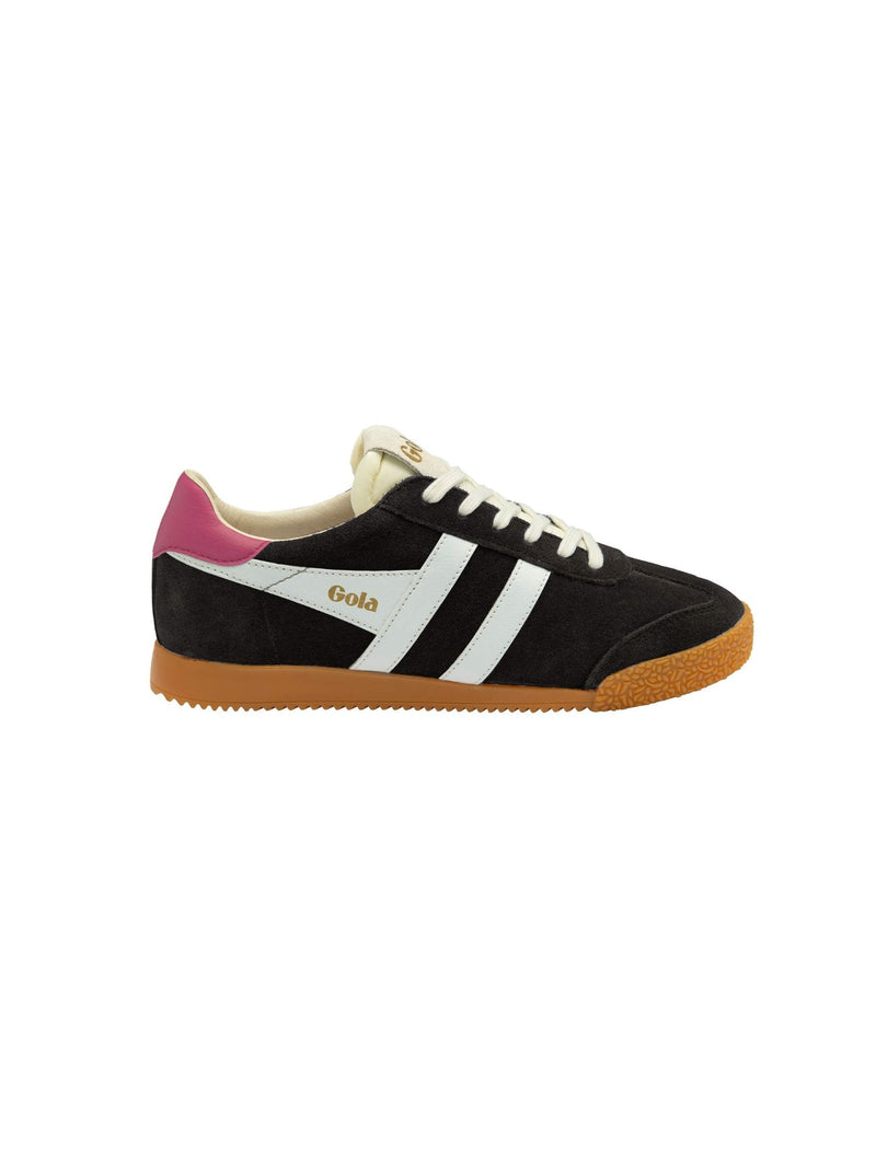 Gola Elan Classic Suede Sneaker black white fuchsia 