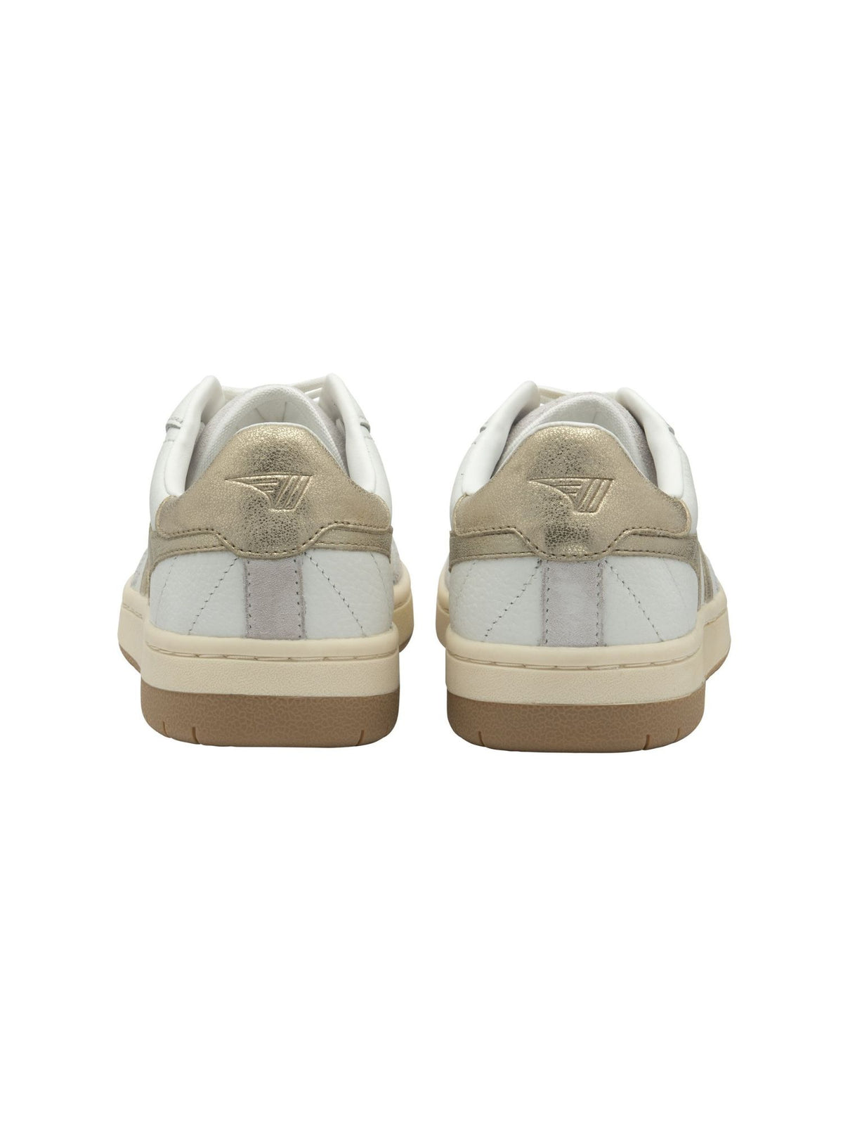 Gola Falcon Mirror Trainer Sneaker in white gold 