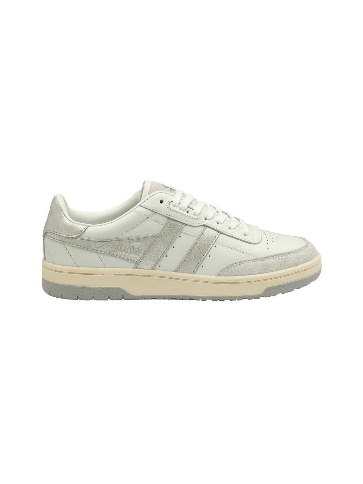 Gola Falcon Mirror Trainer Sneaker in white silver