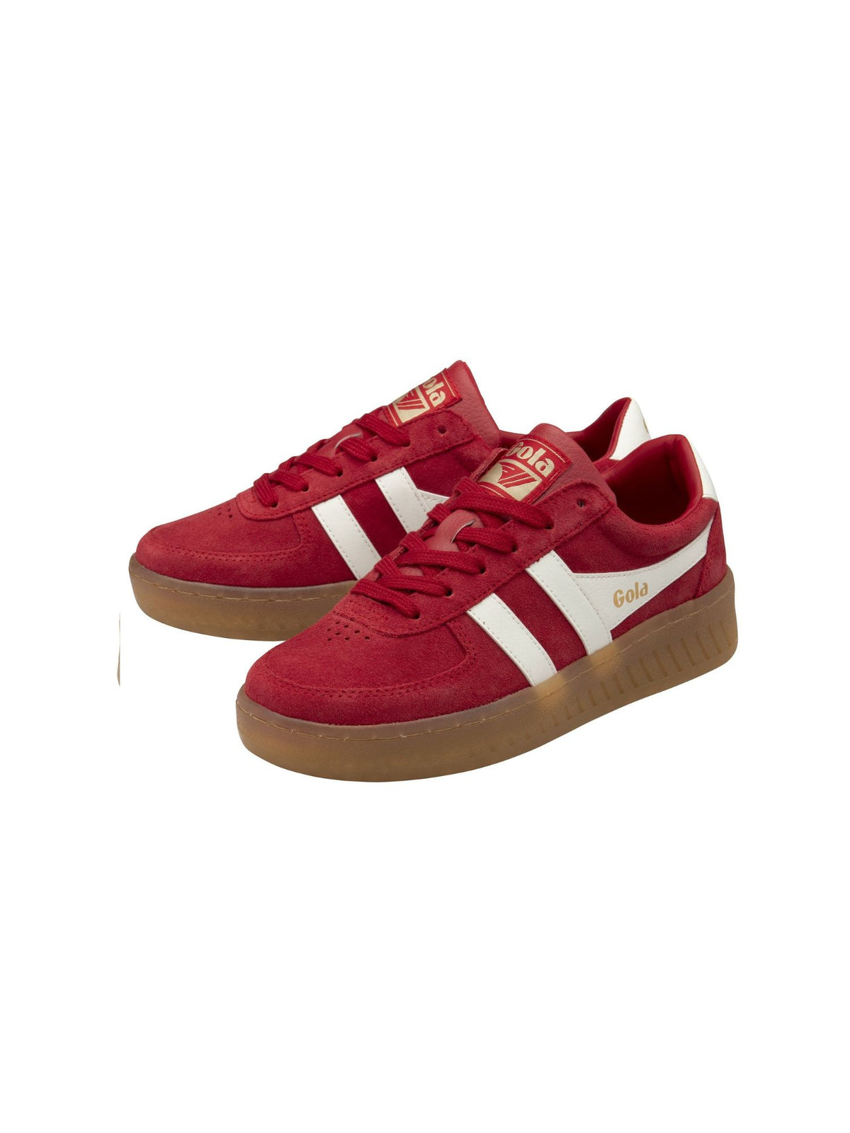 Gola Grandslam Suede Sneaker red off white 