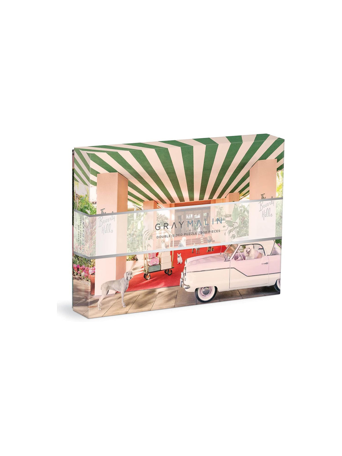 Gray Malin The Dogs at the Beverly Hills Hotel Two-Sided Puzzle