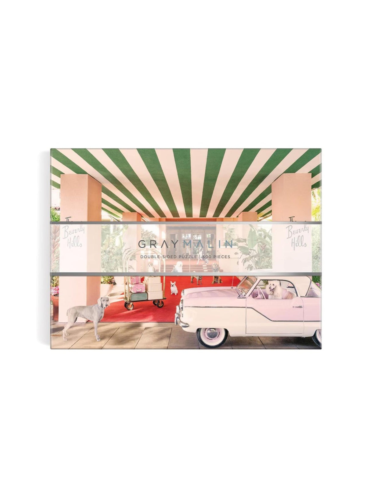 Gray Malin The Dogs at the Beverly Hills Hotel Two-Sided Puzzle