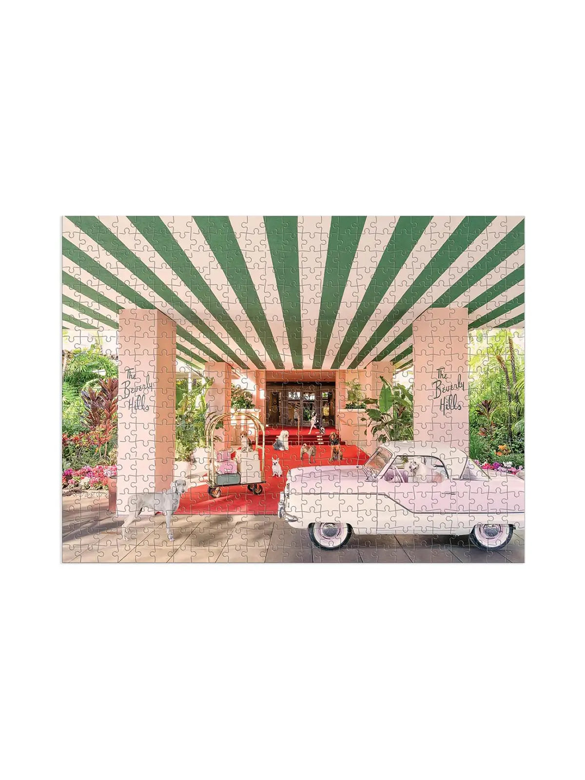 Gray Malin The Dogs at the Beverly Hills Hotel Two-Sided Puzzle
