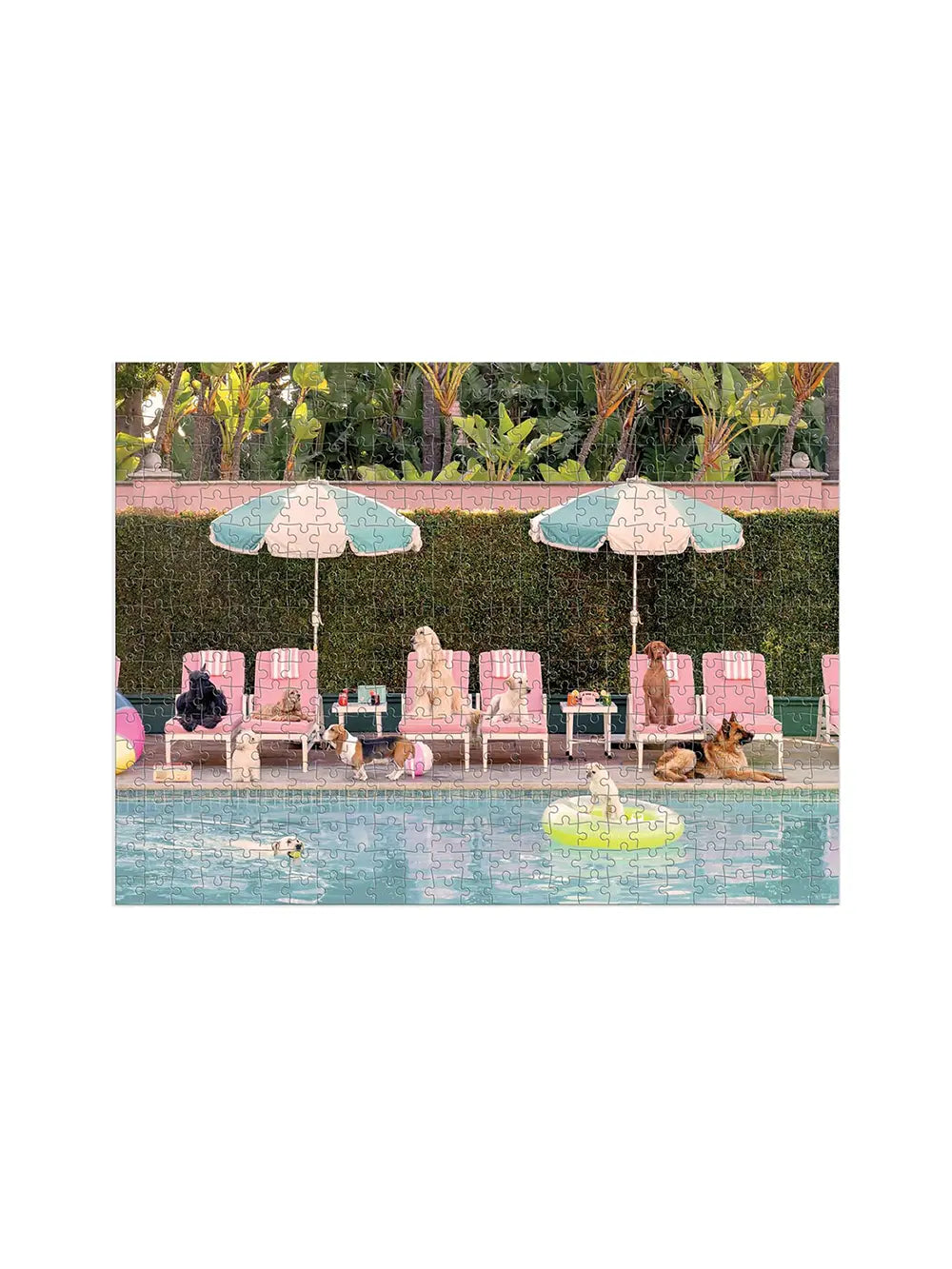 Gray Malin The Dogs at the Beverly Hills Hotel Two-Sided Puzzle