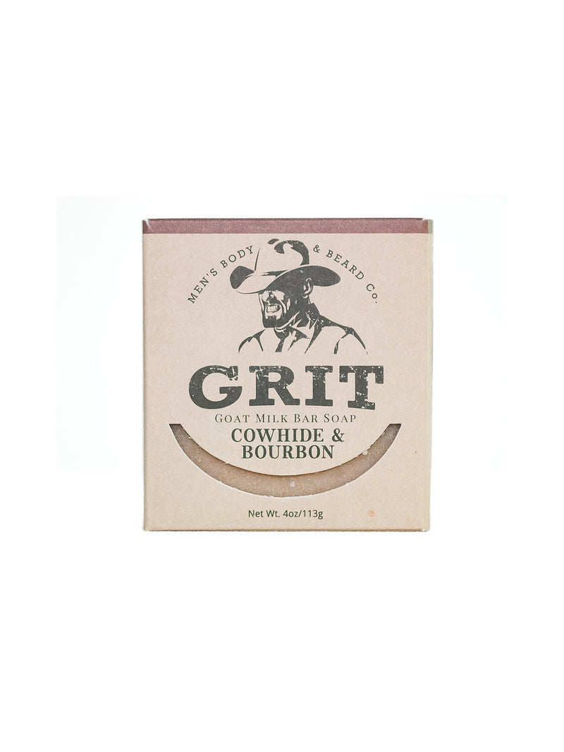 Grit Soap Supply Goat Milk Bar Soap Cowhide & Bourbon