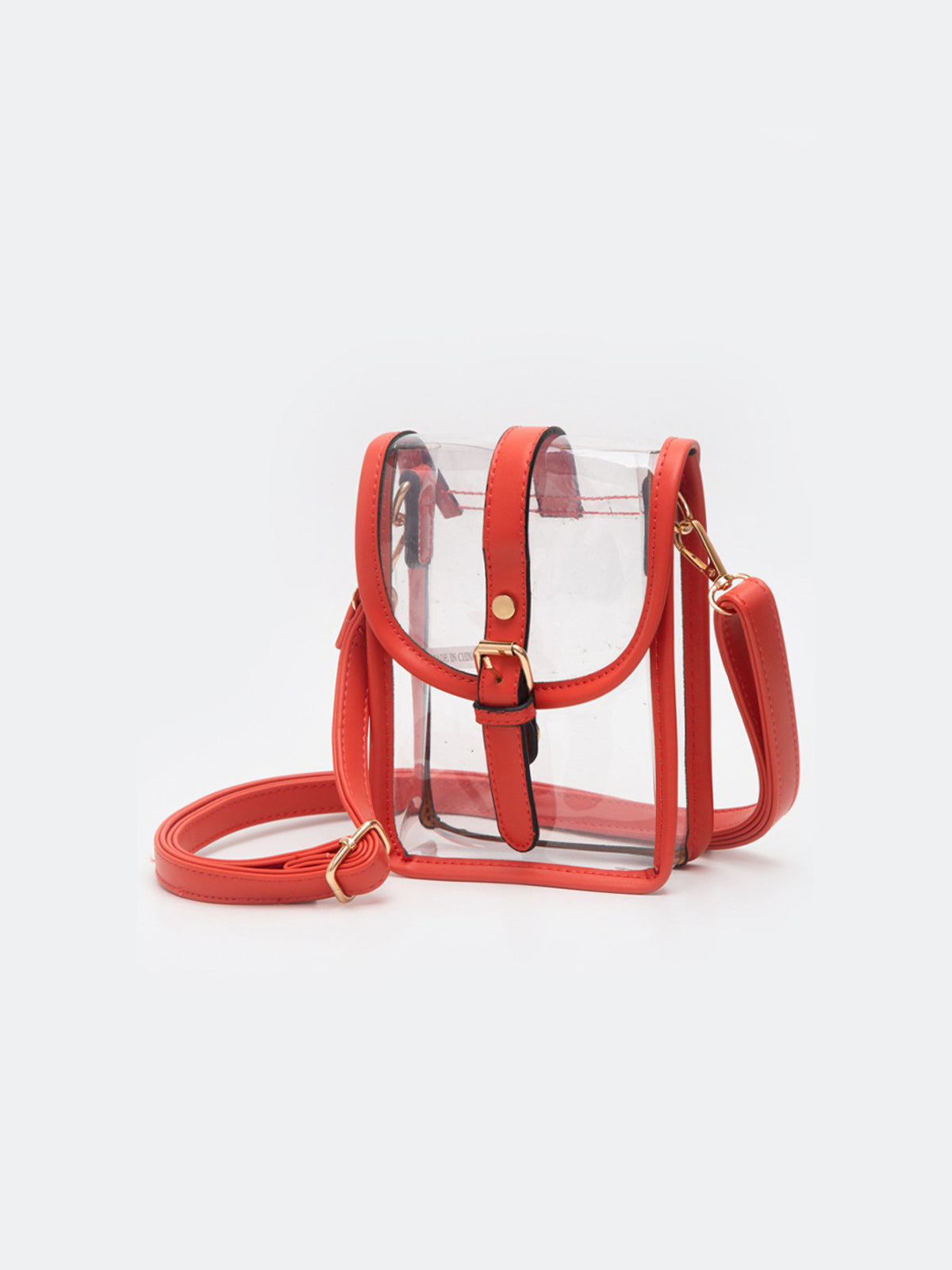 Clear Buckle Strap Mini Crossbody