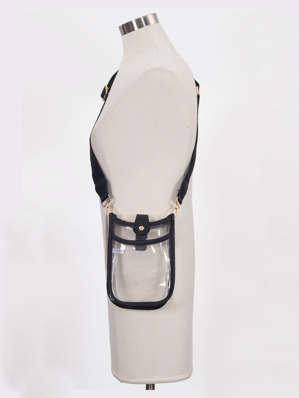 Clear Mini Stadium Approved Crossbody Bag Vegan Leather