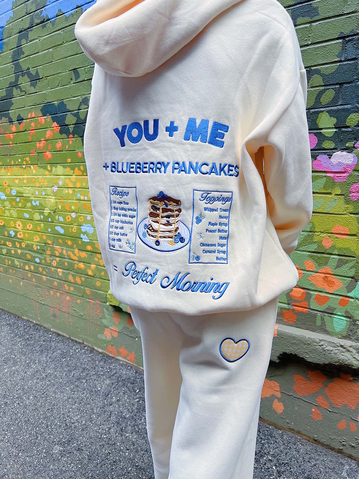 Happy Camp3r Buttery Pancake Hoodie & Sweatpant Set Soft Yellow