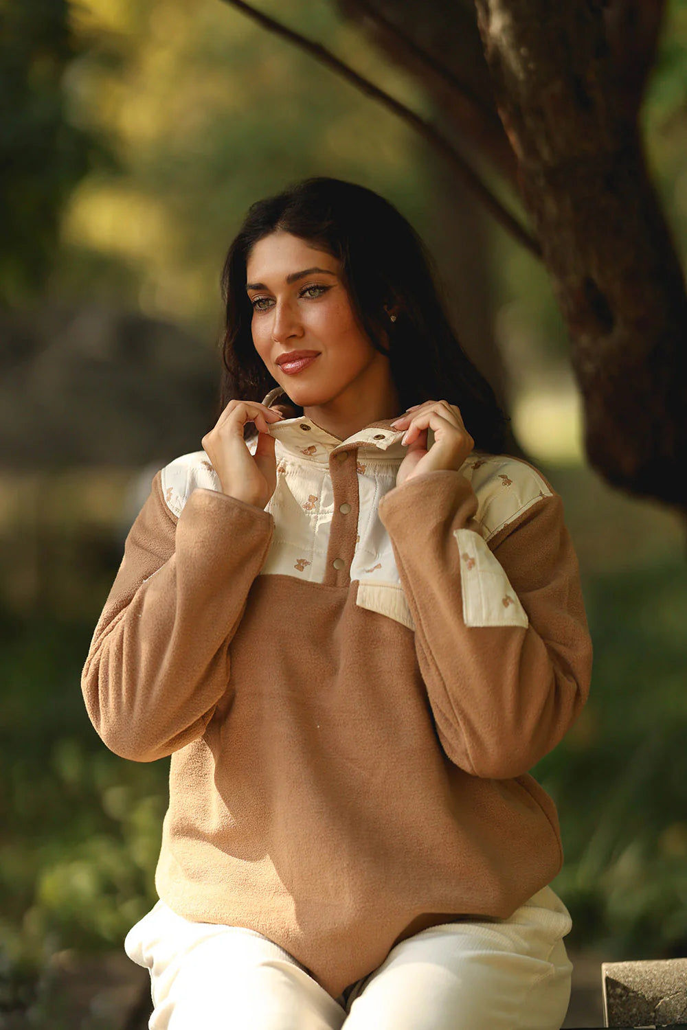 Happy Camp3r Camp3y Dreams Henley Khaki