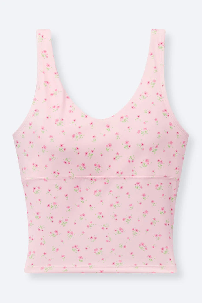 Happy Camp3r Pink Daisy Harper Active Top in soft pink 