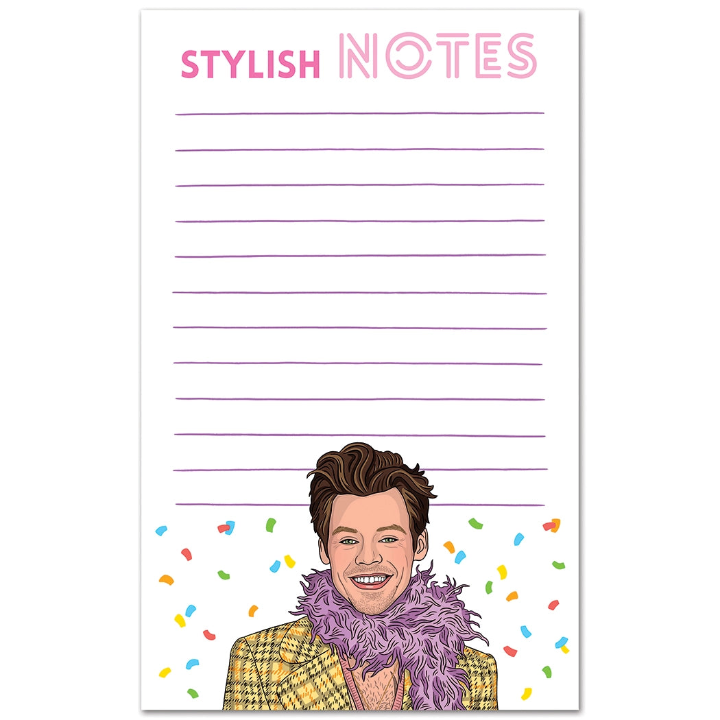 harry styles stylish notes notepad