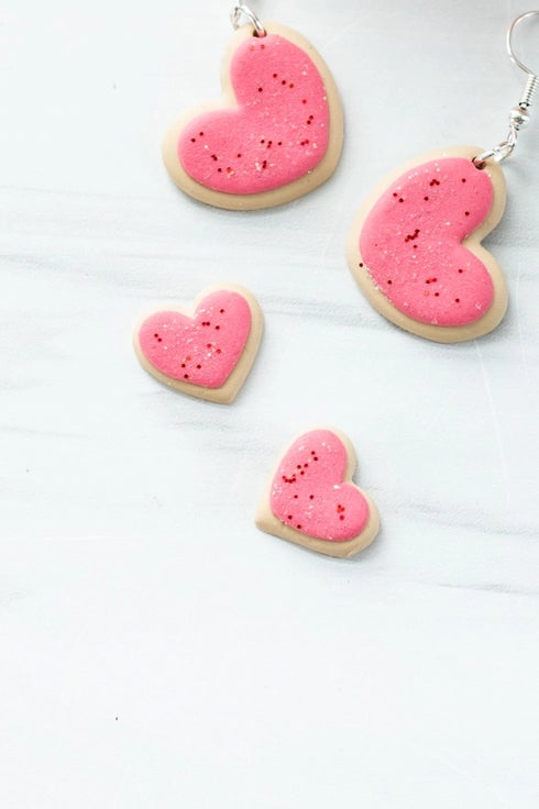 Heart Sugar Cookie Studs