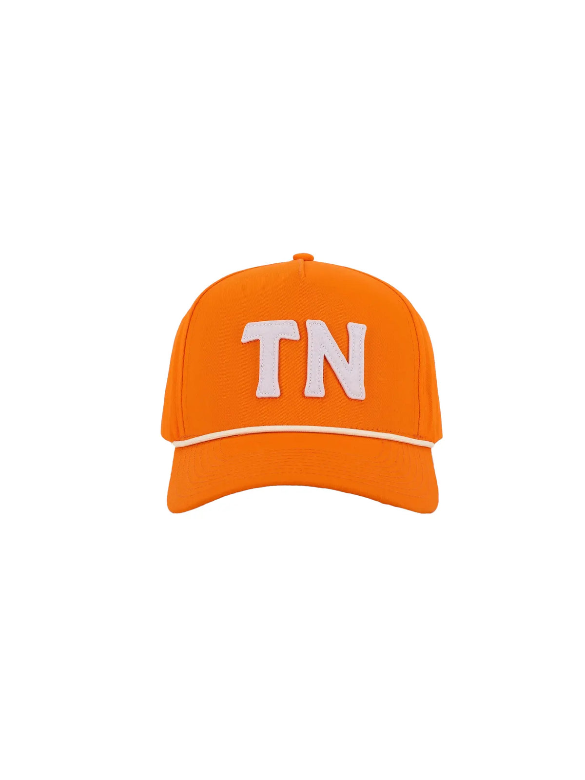 hilltop orange tennessee tn hat with white