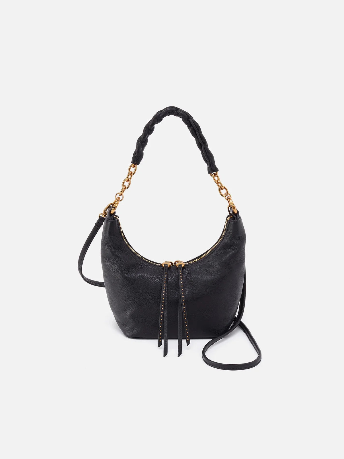 HOBO Astrid Small Crossbody Black Pebbled Leather