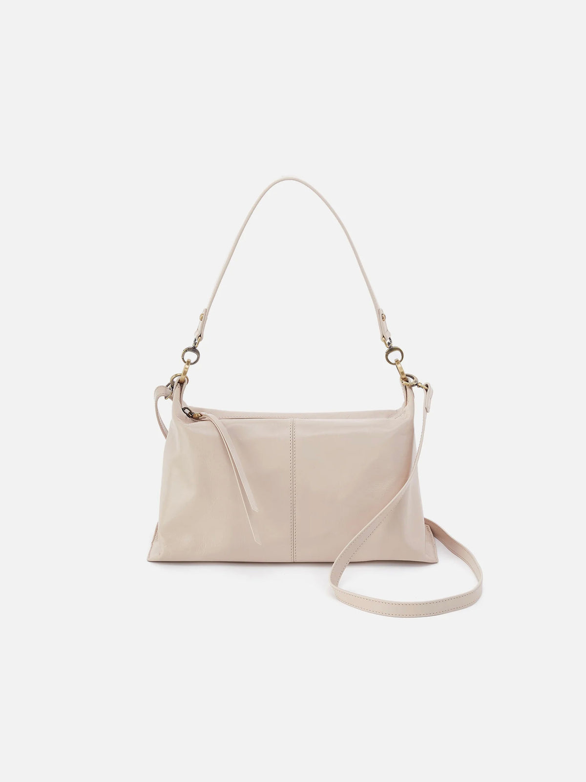 HOBO Avon Shoulder Bag Pale Flax Polished Leather