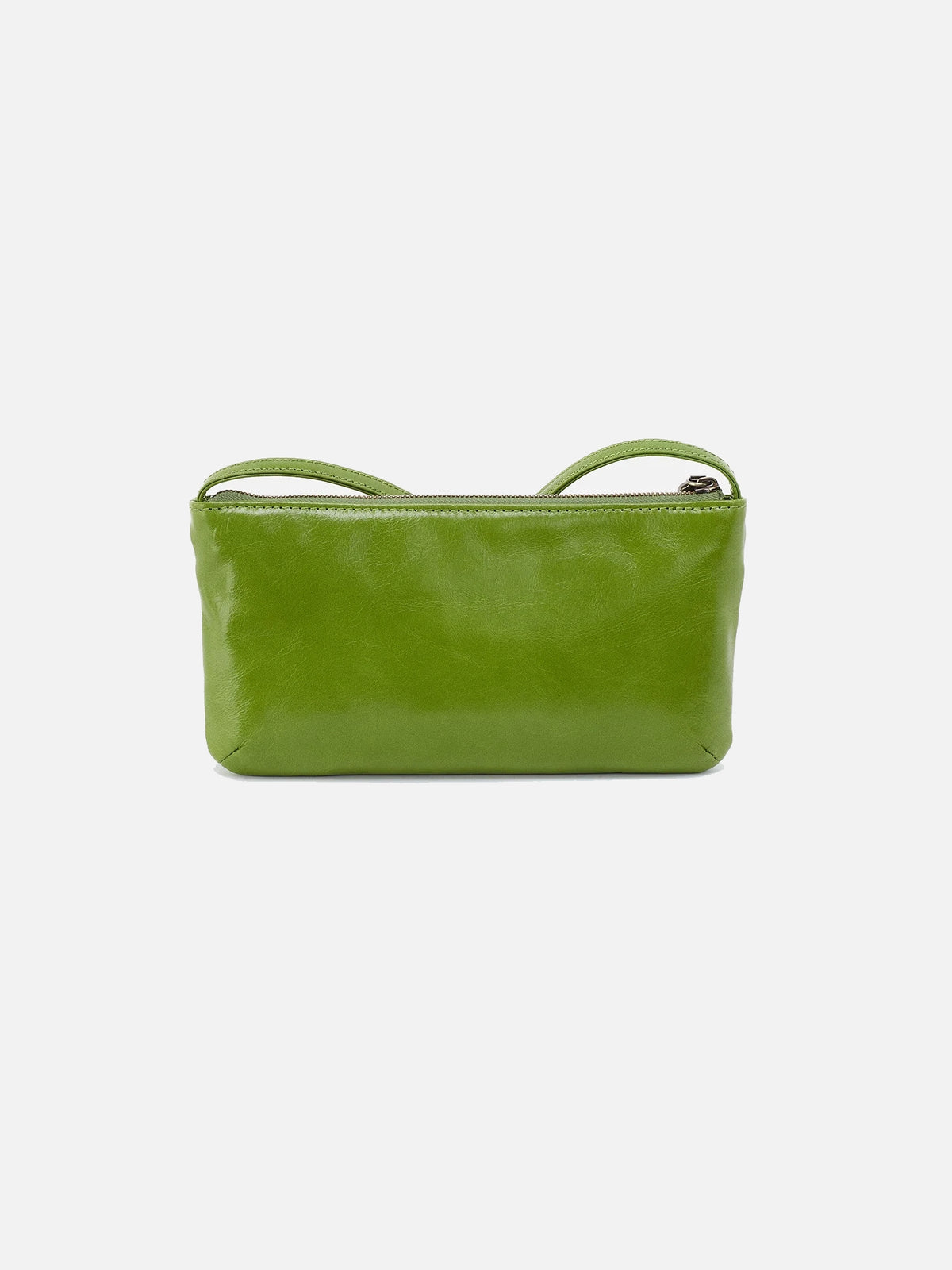 hobo cara crossbody bag in garden green polished leather