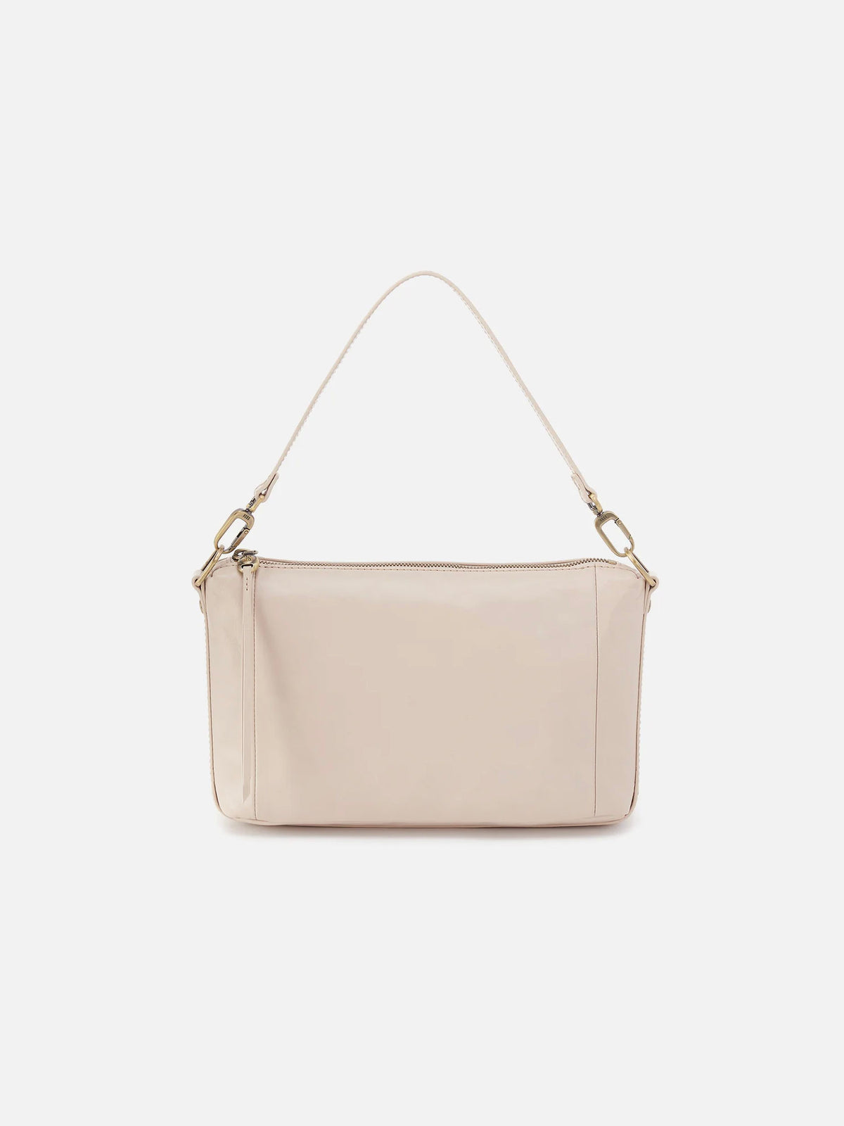 HOBO Darcy Polished Leather Carry-All Crossbody in Pale Flax