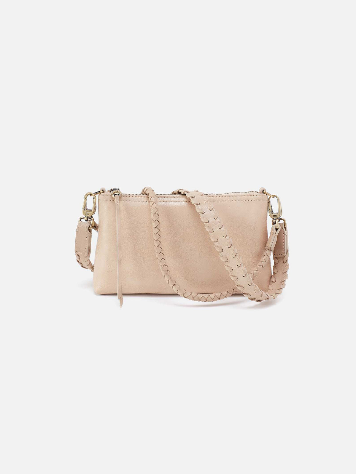 HOBO Darcy Crossbody in Frosted Pearl Buffed Leather