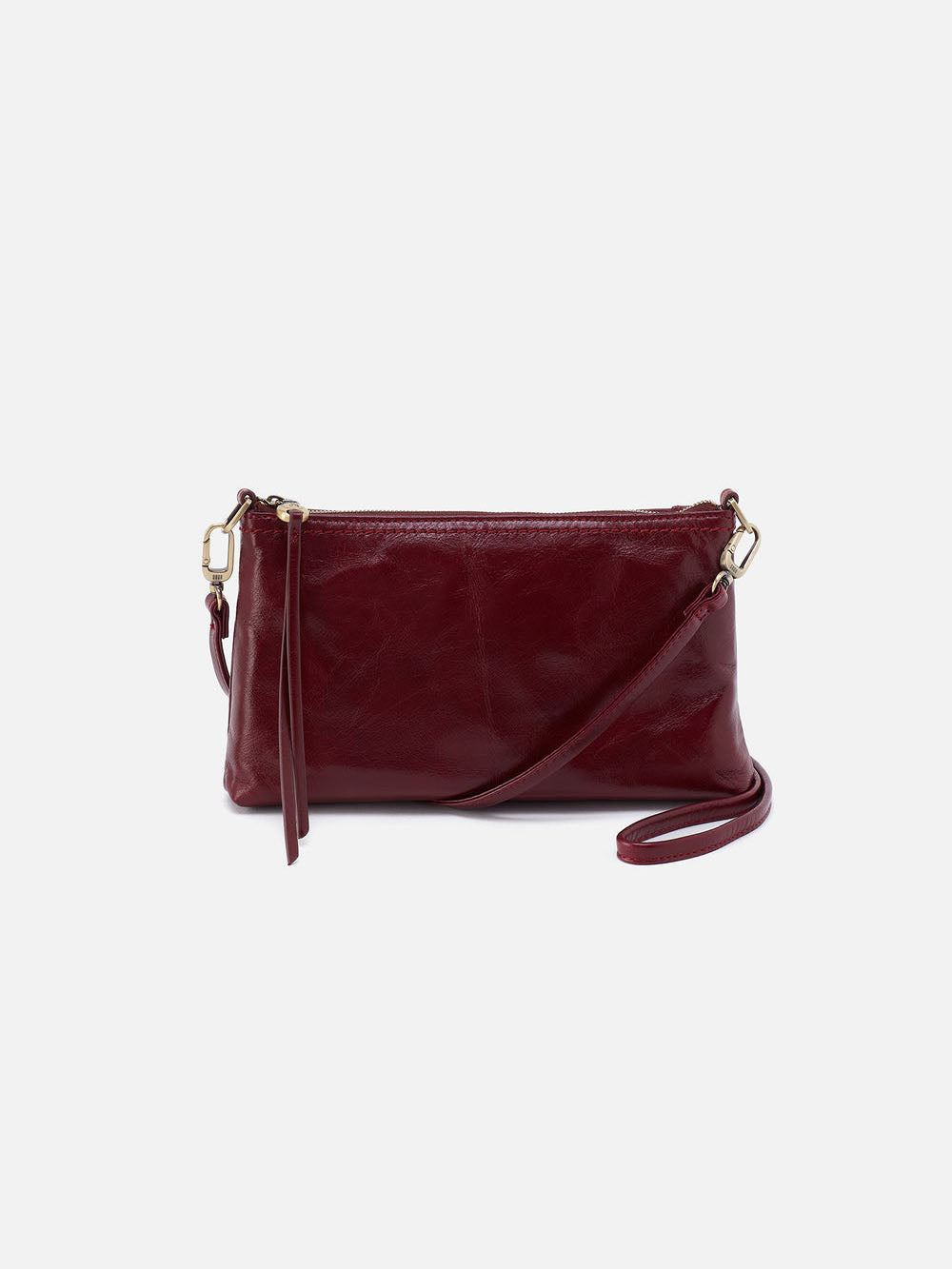 HOBO Darcy Polished Leather Crossbody Winterberry