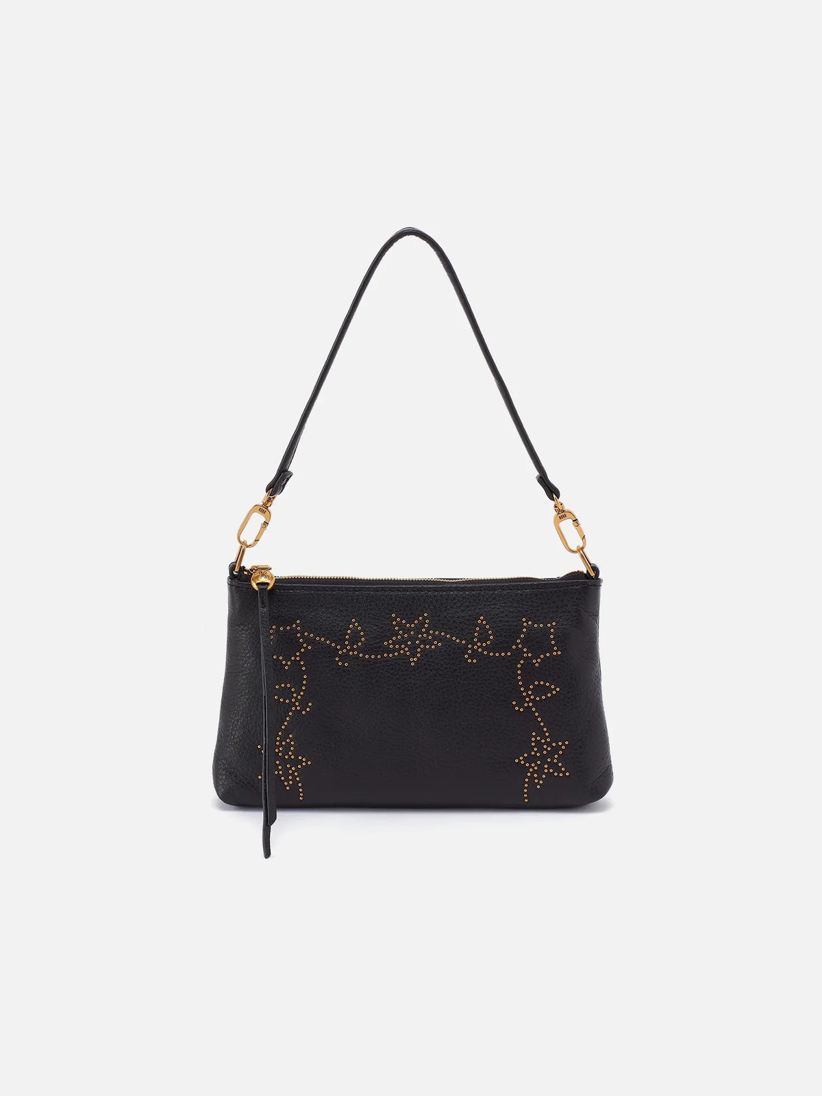 HOBO Darcy Studs Crossbody Black Pebbled Leather