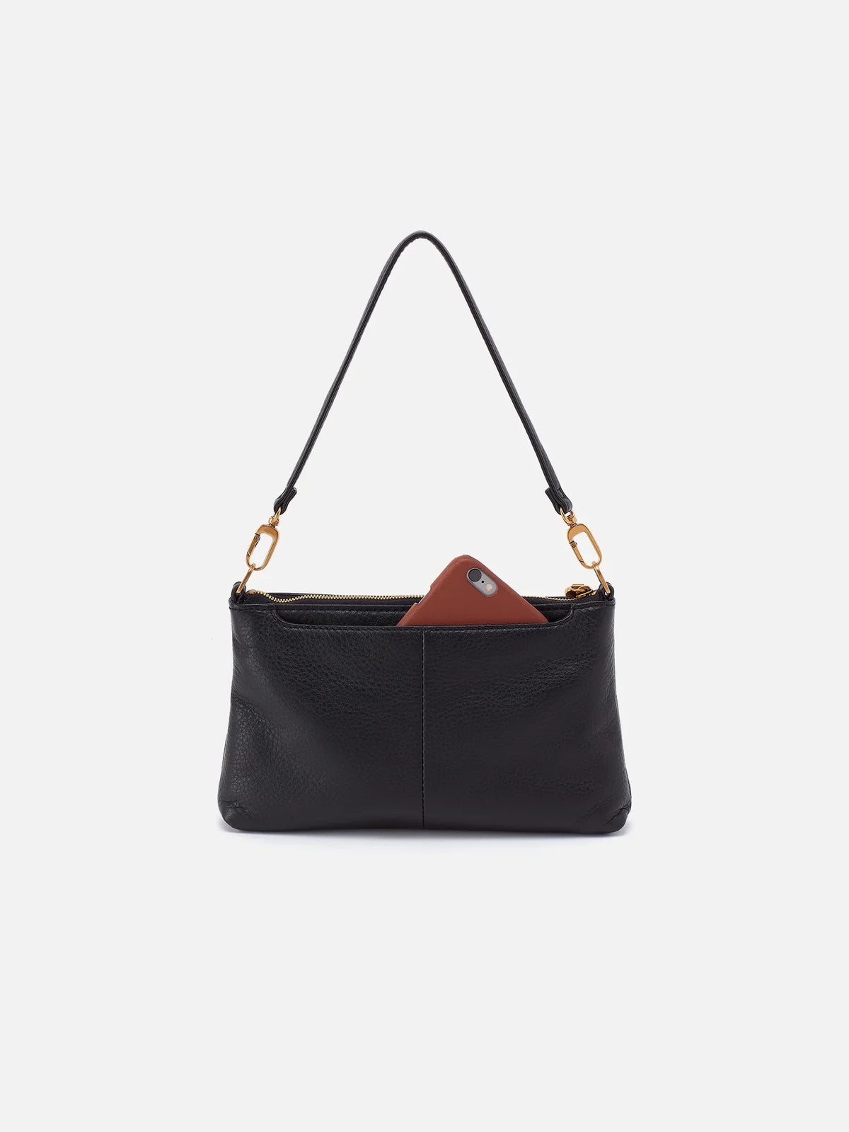 HOBO Darcy Studs Crossbody Black Pebbled Leather