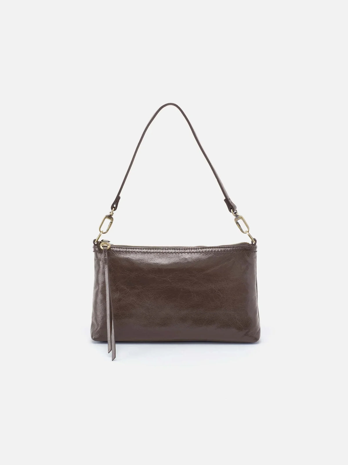 HOBO Darcy Polished Leather Crossbody Hearthstone