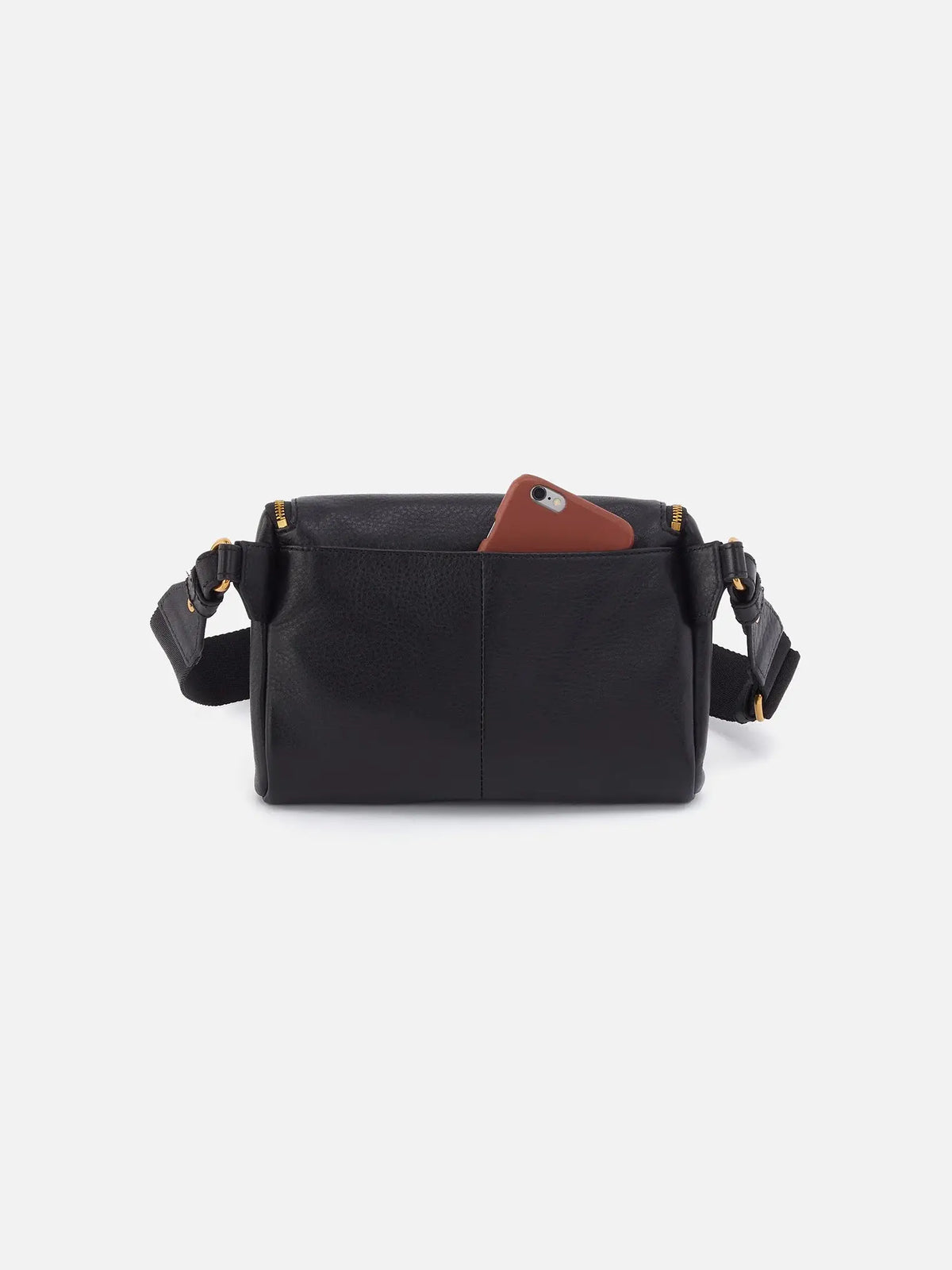 HOBO Fern Pebbled Leather Large Belt Bag in Black