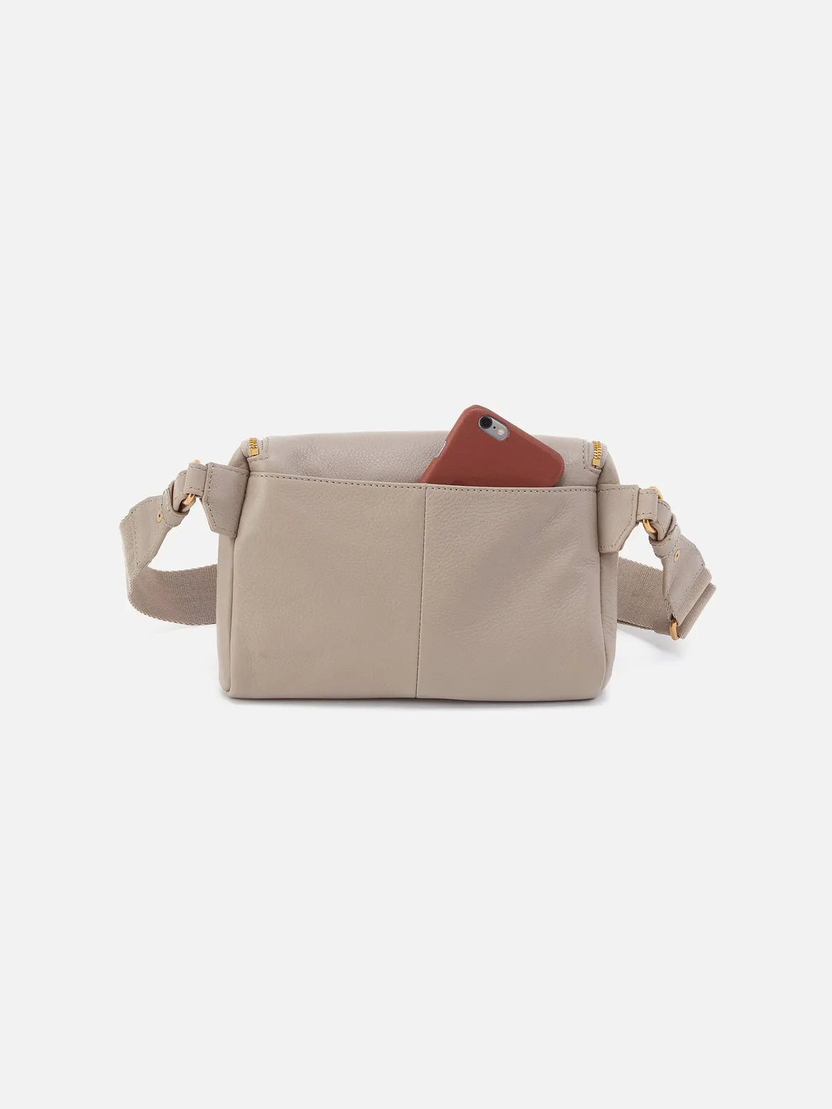 HOBO Fern Pebbled Leather Large Belt Bag in Taupe