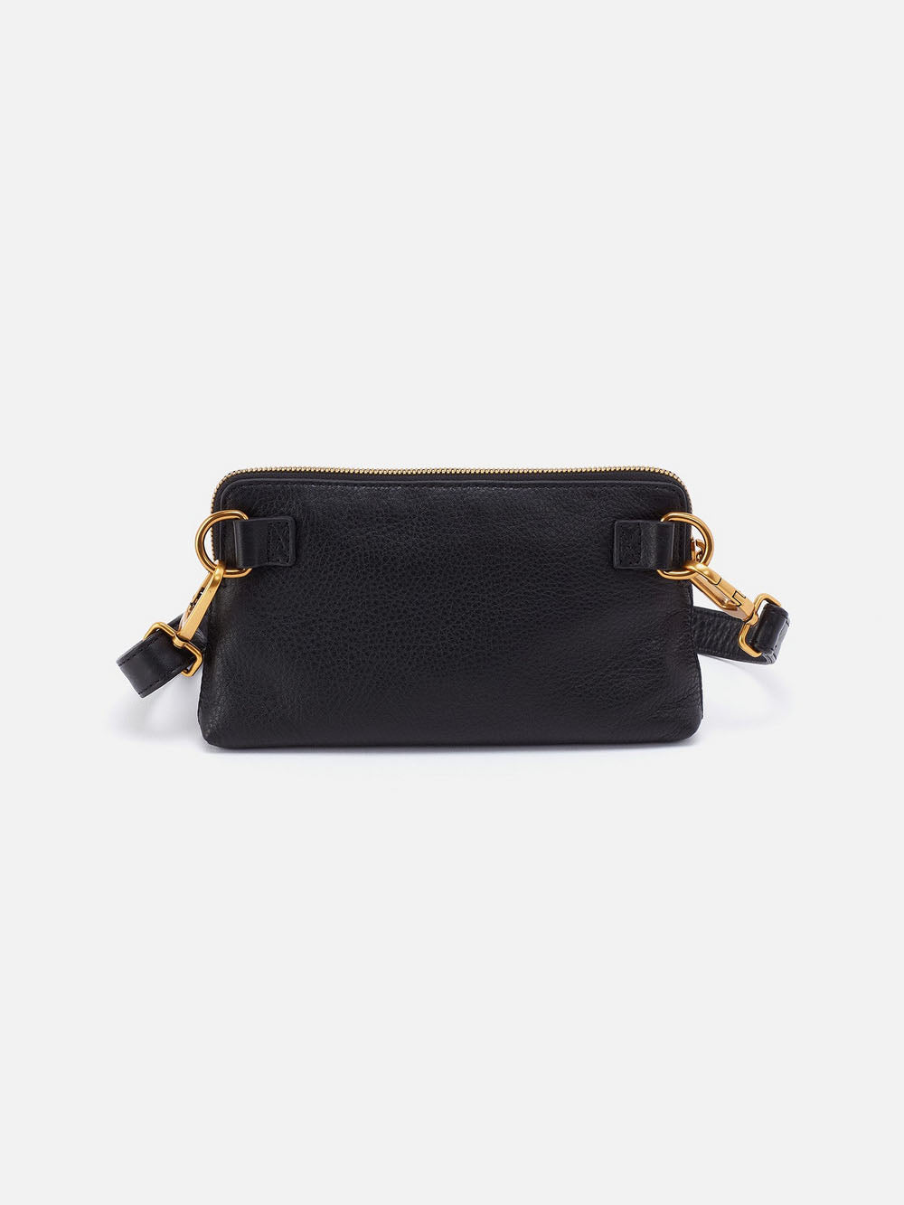 HOBO Fern Pebbled Leather Slim Belt Bag Black