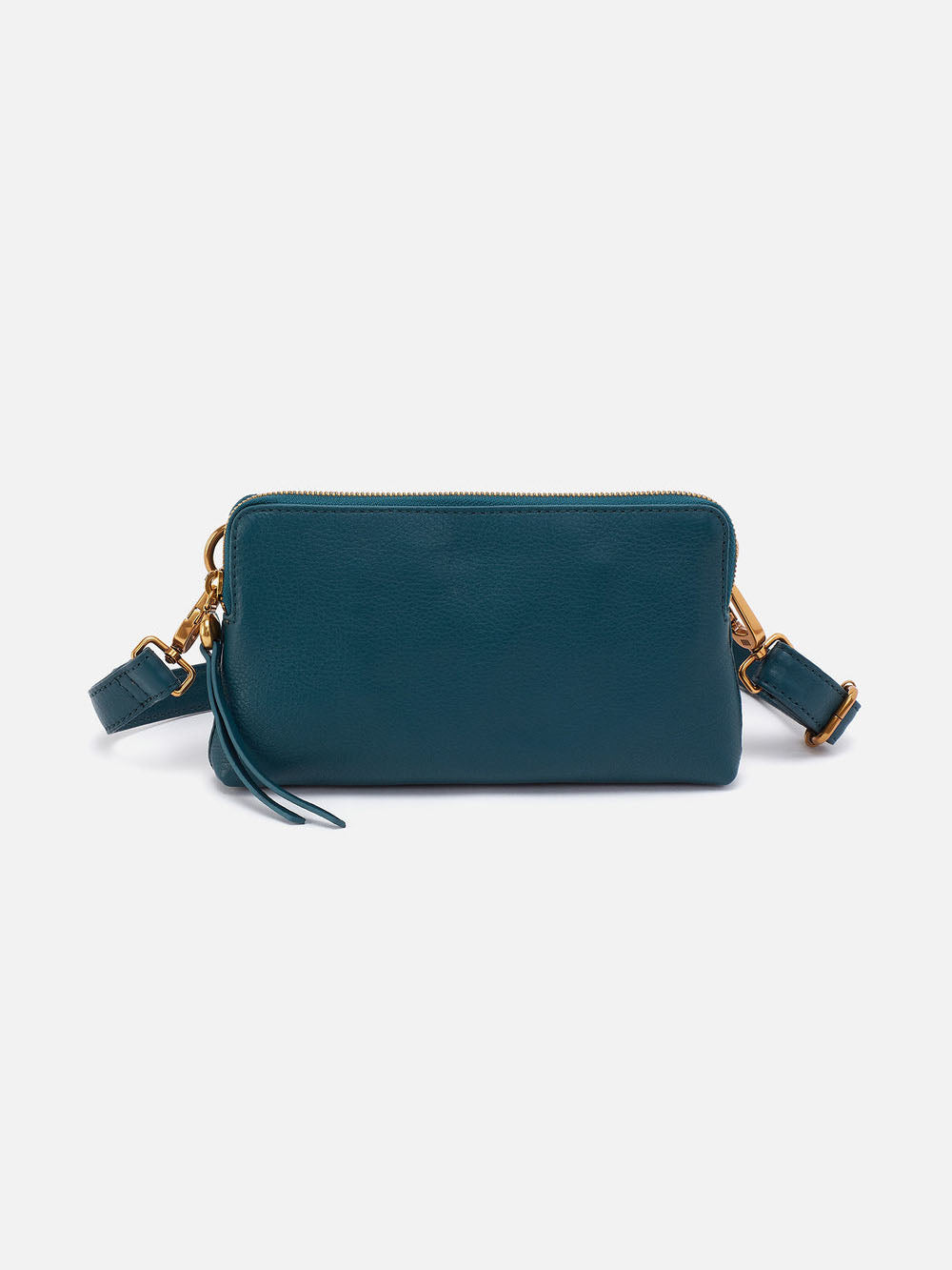 HOBO Fern Pebbled Leather Slim Belt Bag Midnight Teal