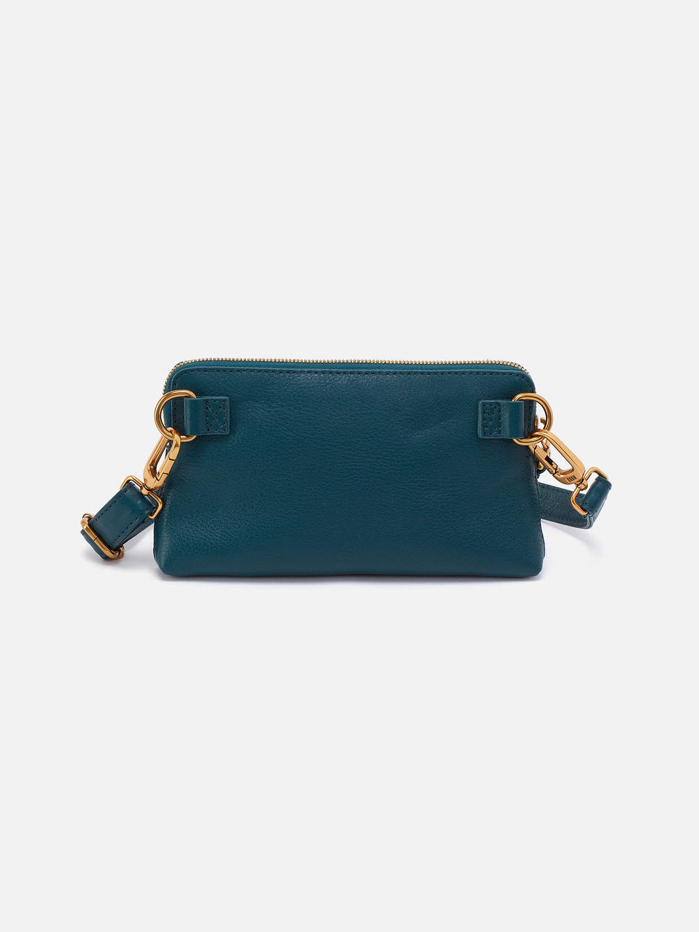 HOBO Fern Pebbled Leather Slim Belt Bag Midnight Teal