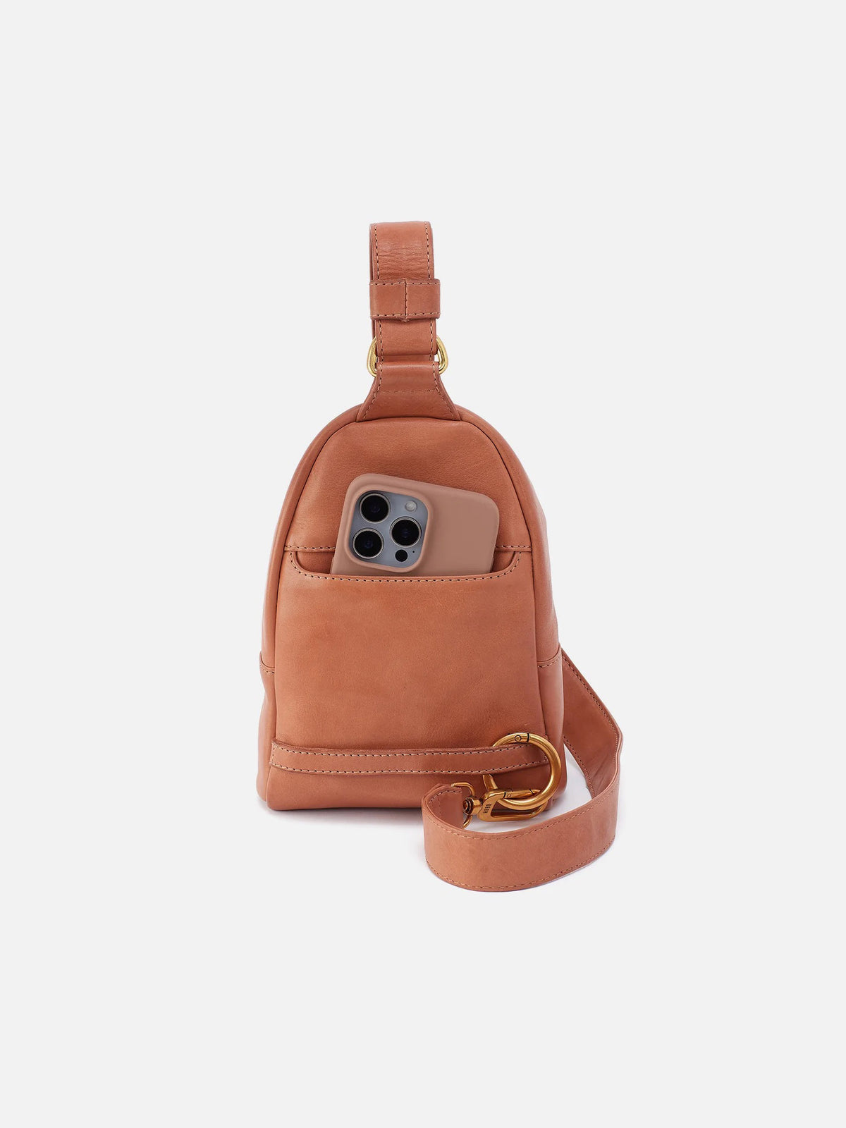HOBO Fern Washed Leather Sling in Harvest Wheat