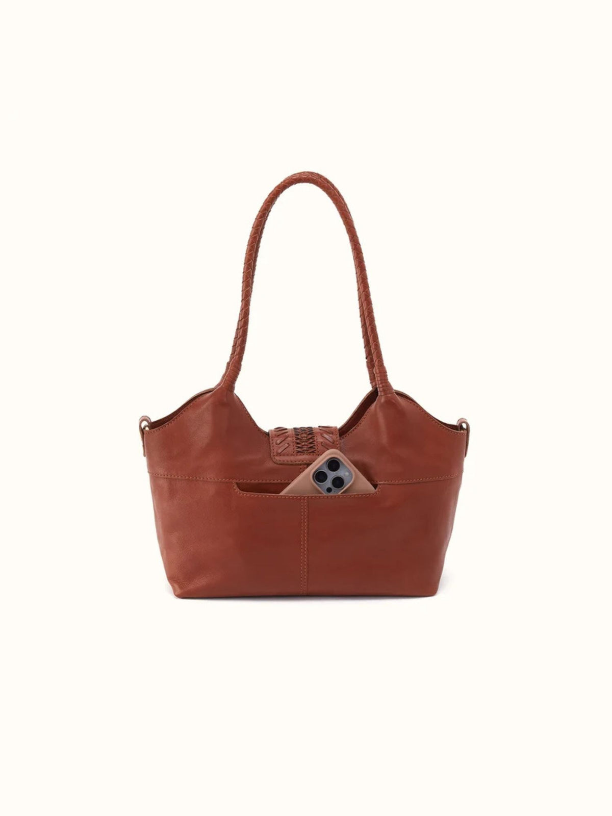 HOBO Foundry Small Tote: Washed Leather  kindling brown 