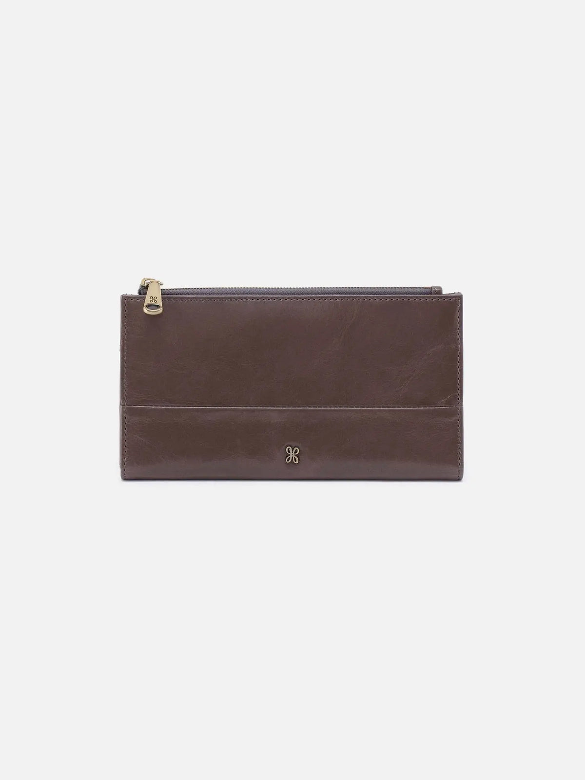 HOBO Jill Large Bifold Wallet Polished Leather Hearthstone