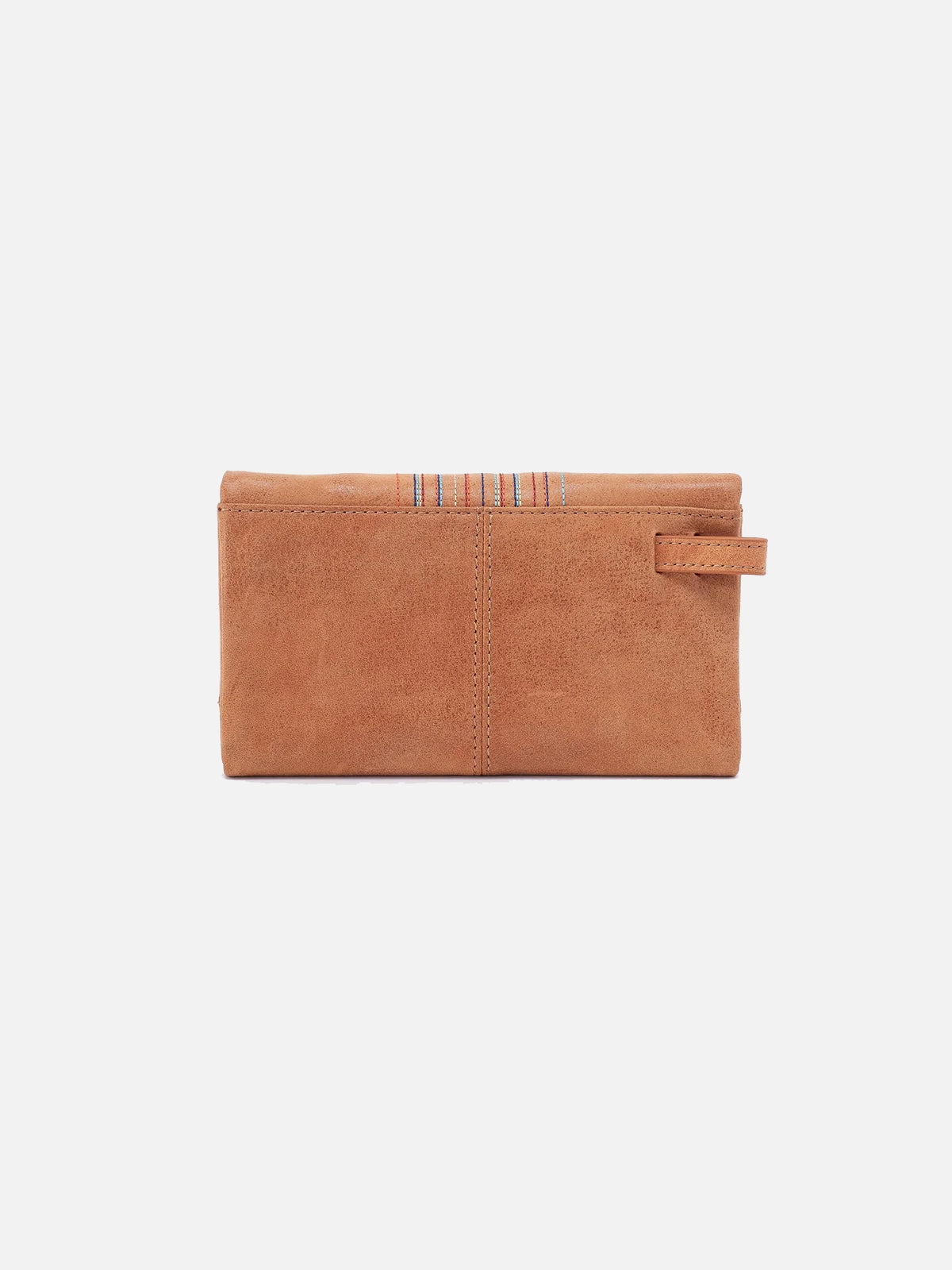 hobo keen continental wallet in whiskey buffed leather