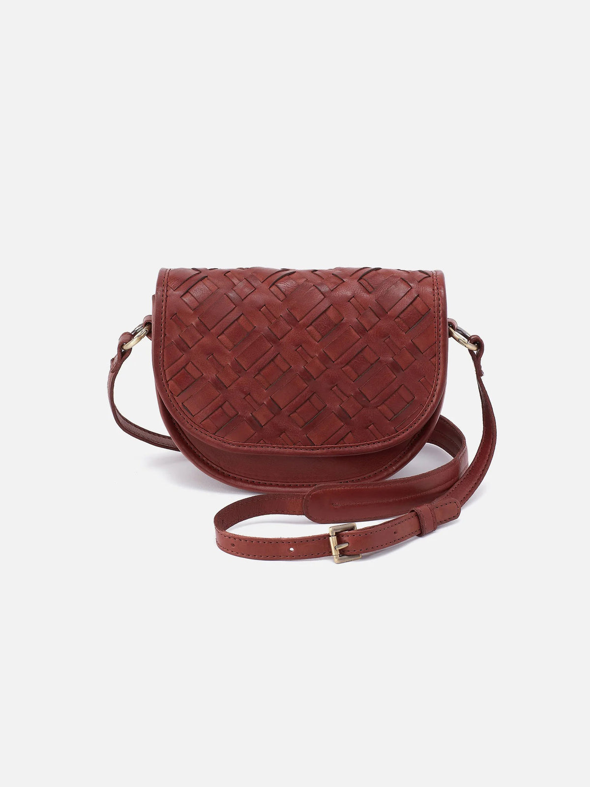 HOBO Kiva Small Crossbody in Chestnut Washed Leather
