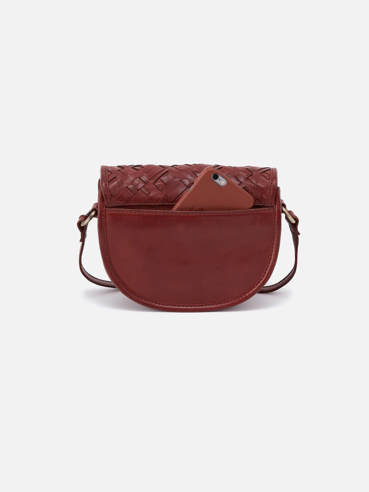 HOBO Kiva Small Crossbody in Chestnut Washed Leather