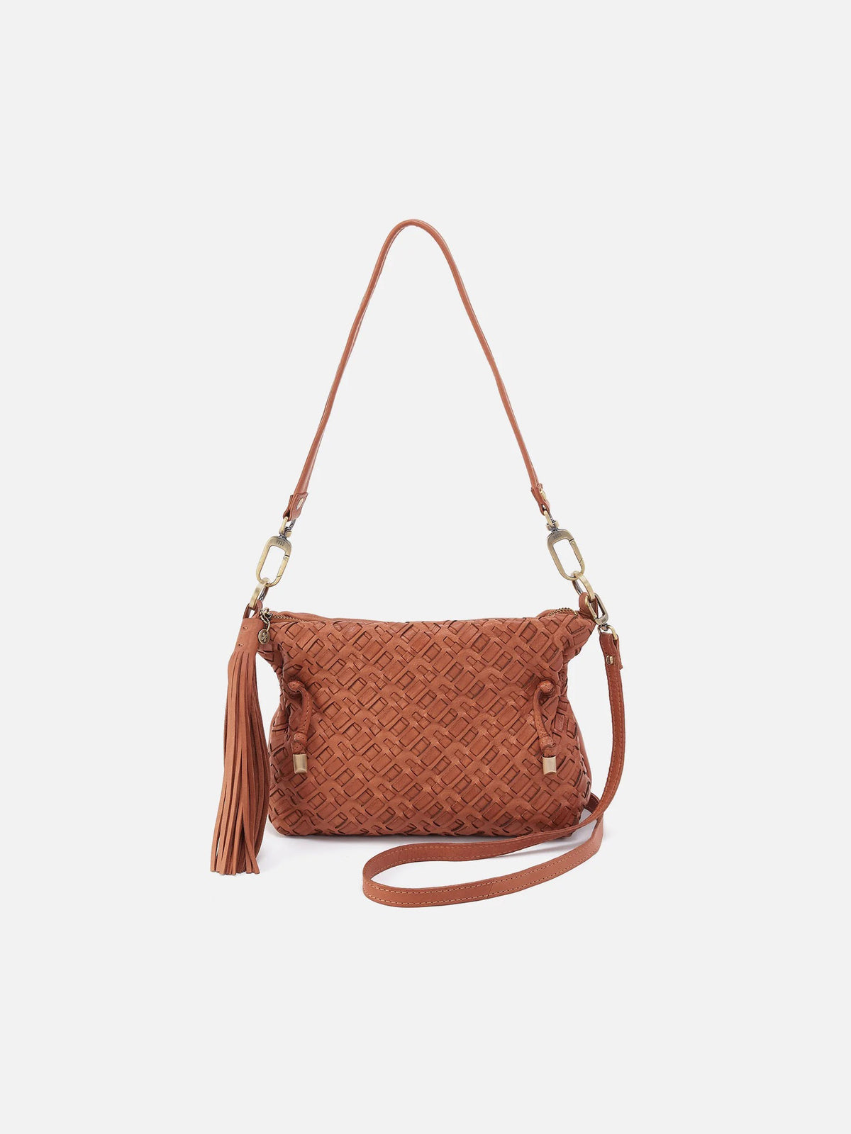 HOBO Kori Washed Leather Crossbody in Harvest Wheat