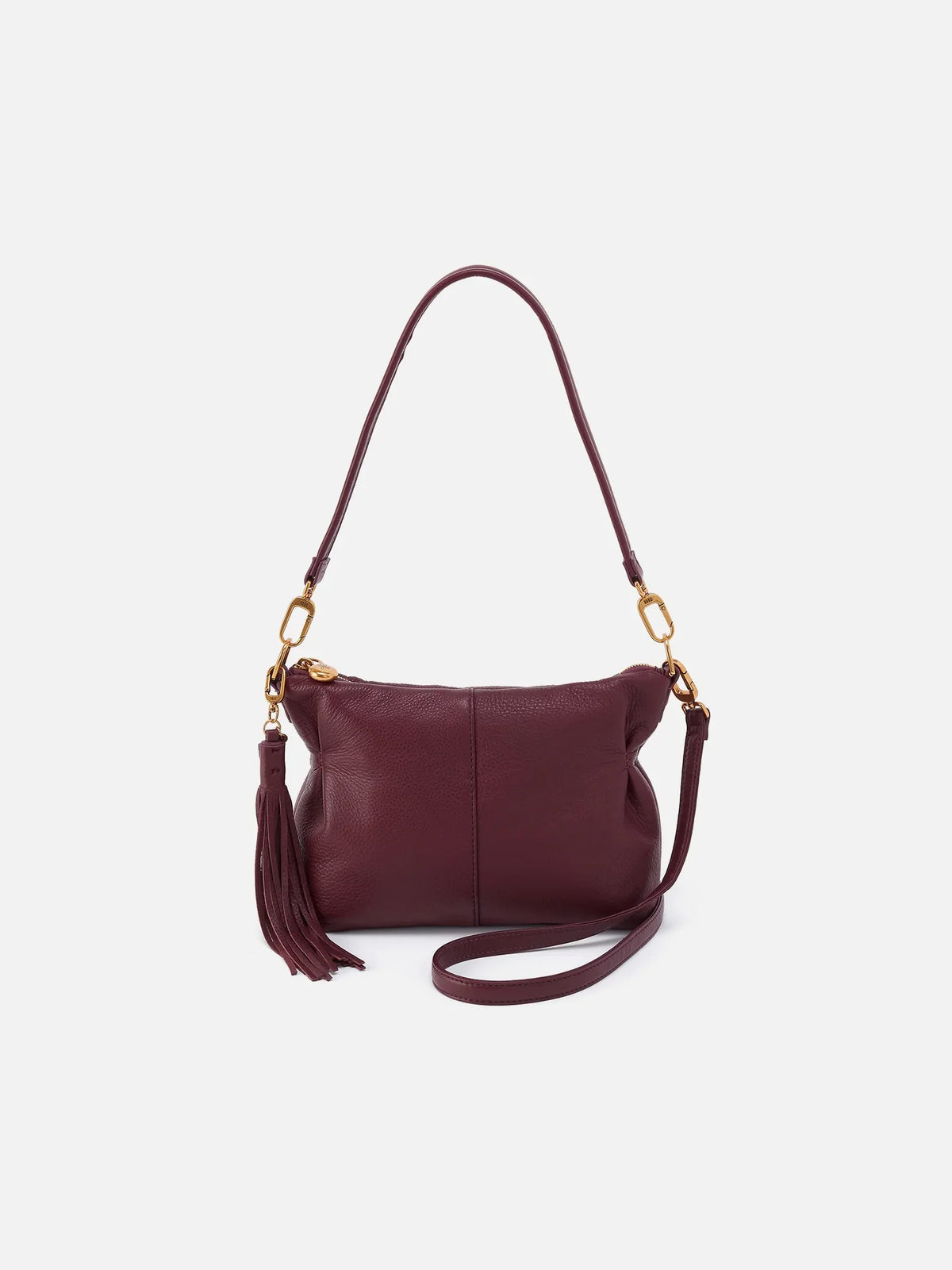 HOBO Kori Pebbled Leather Crossbody Mulberry Glaze