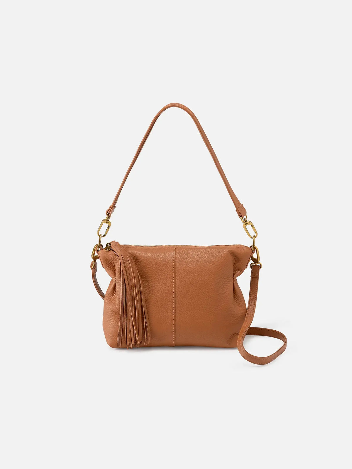 HOBO Kori Pebbled Leather Crossbody Warm Honey
