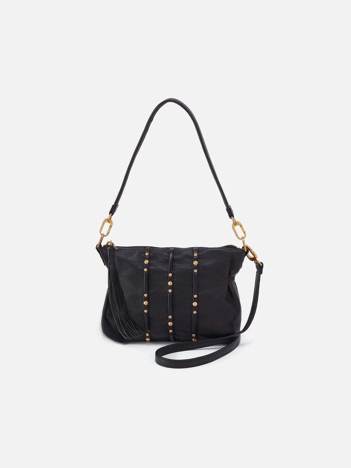 HOBO Kori Studs Crossbody Black Pebbled Leather