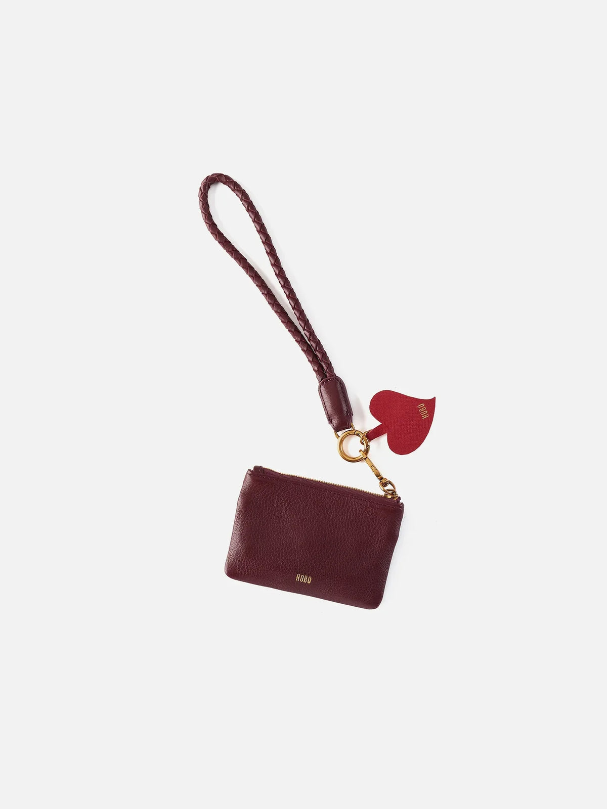 HOBO Lasso Phone Wristlet Mulberry Glaze Pebbled Leather