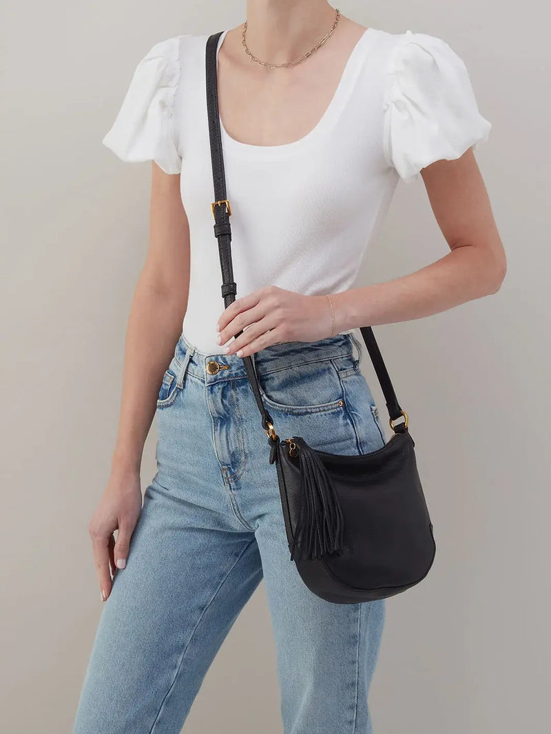 HOBO Lexi Crossbody Black Pebbled Leather