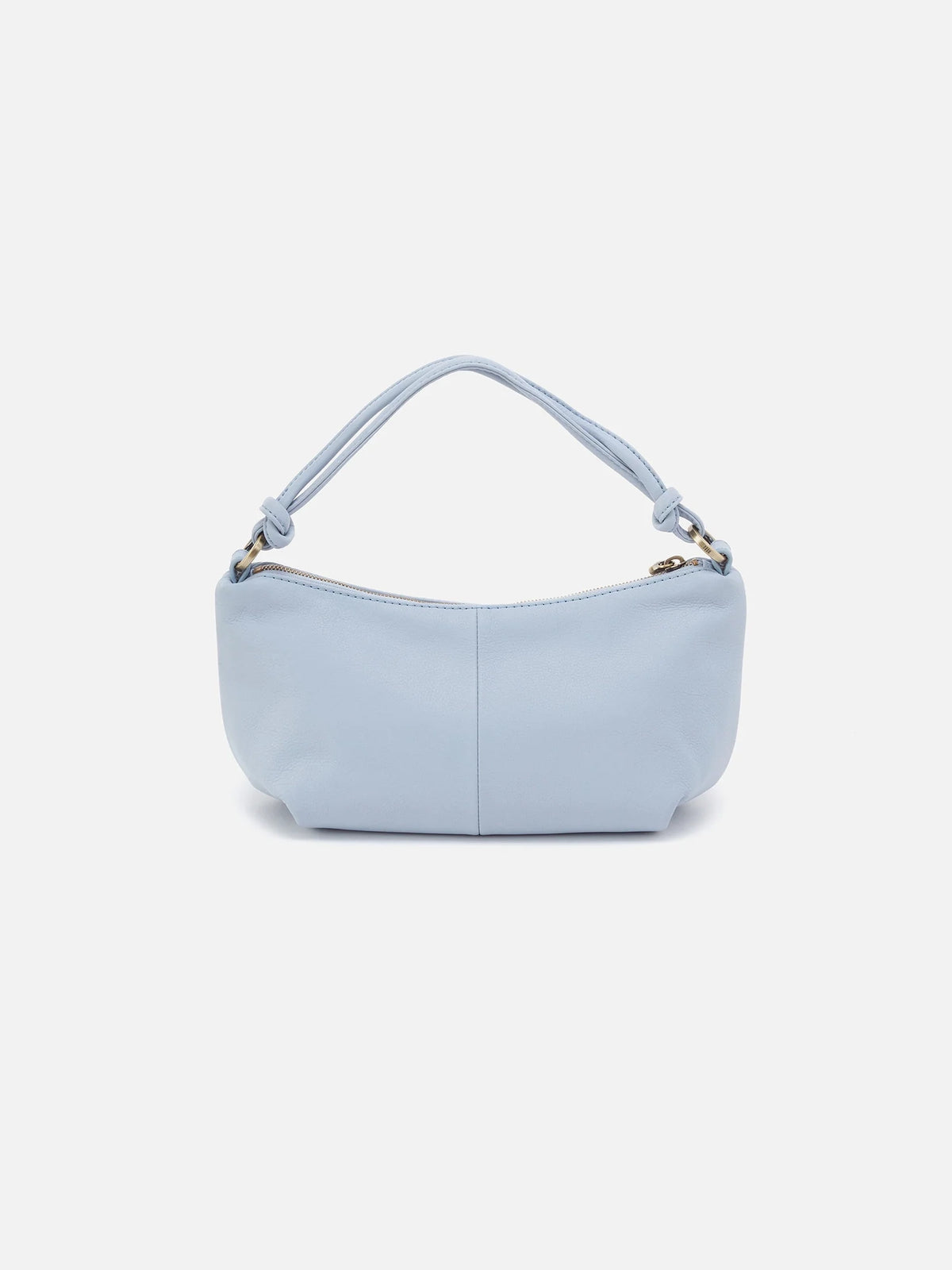hobo lindley crossbody soft pebbled leather in pale blue-back  view