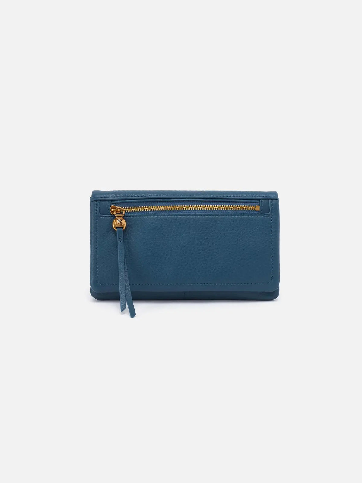 HOBO Lumen Continental Wallet Peacock Feather Pebbled Leather