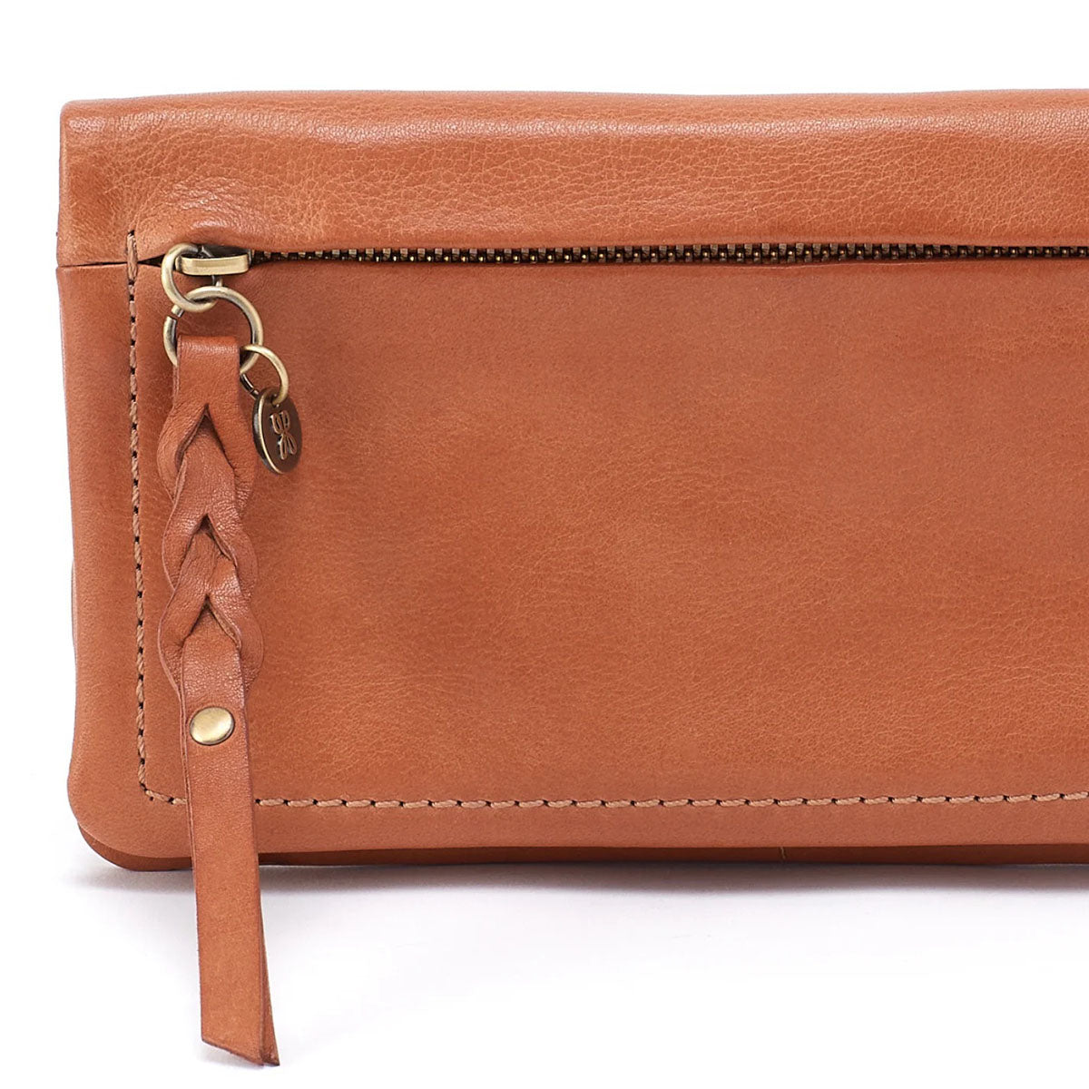 HOBO Lumen Continental Wallet in Harvest Wheat Washed Leather